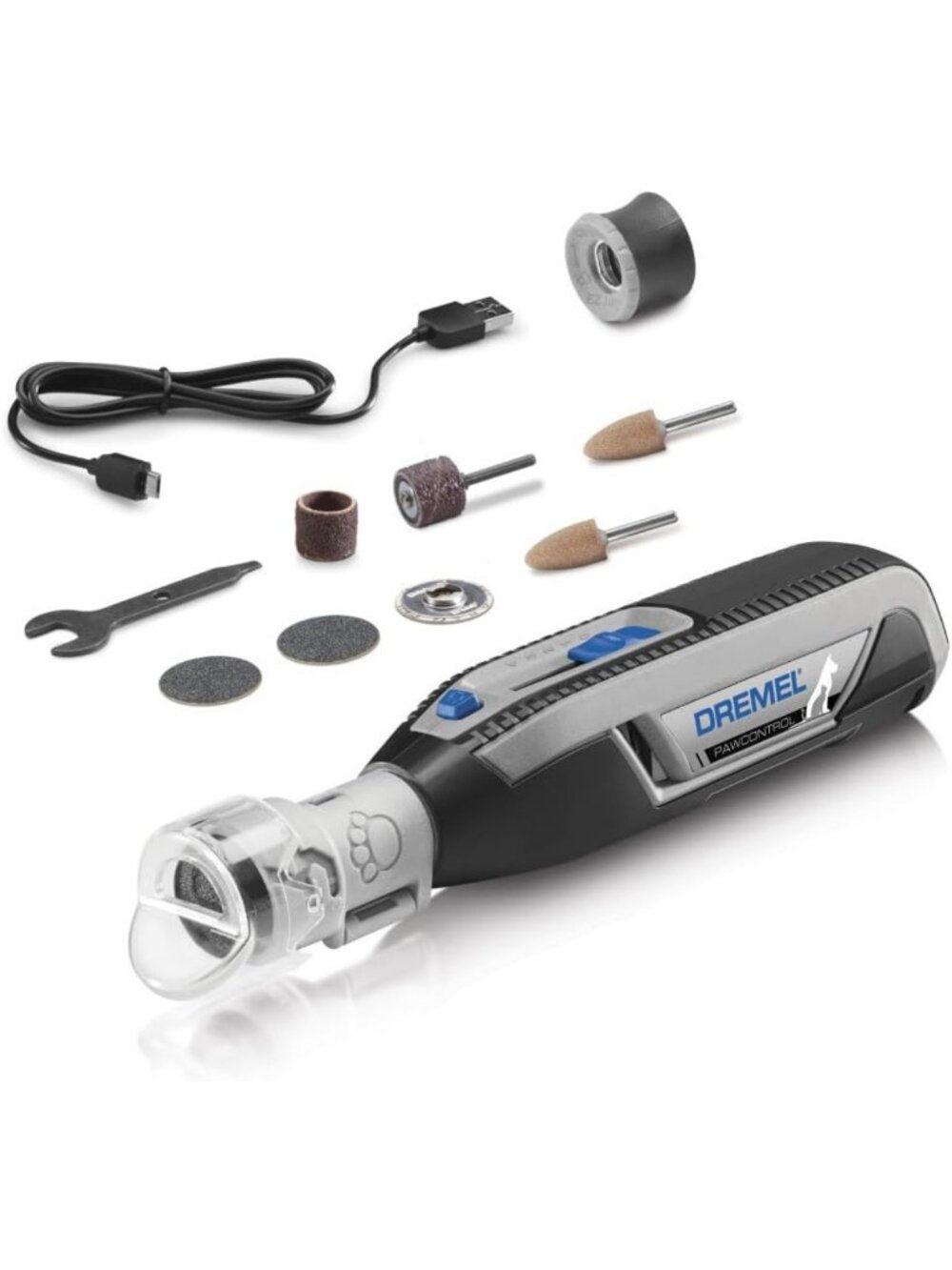 Pet Nail Grinder & Trimmer Kit - Electric Dog Grooming Tool for Safe Nail Care